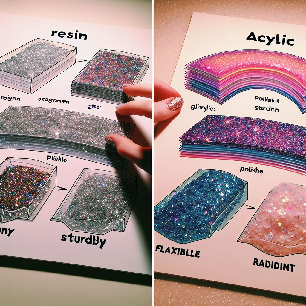Resin vs. Acrylic: Which is Best for Glitter Projects?