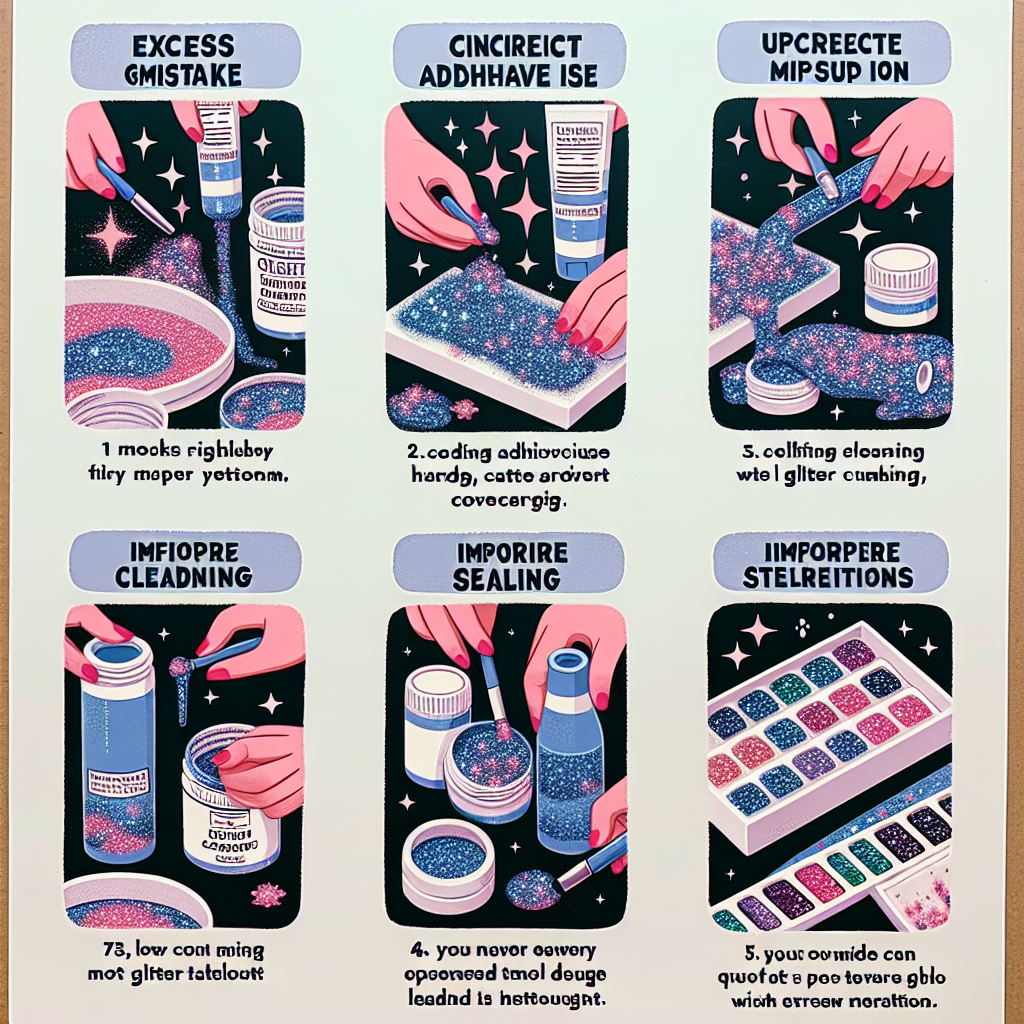 5 Common Mistakes in Glitter Crafts and How to Avoid Them