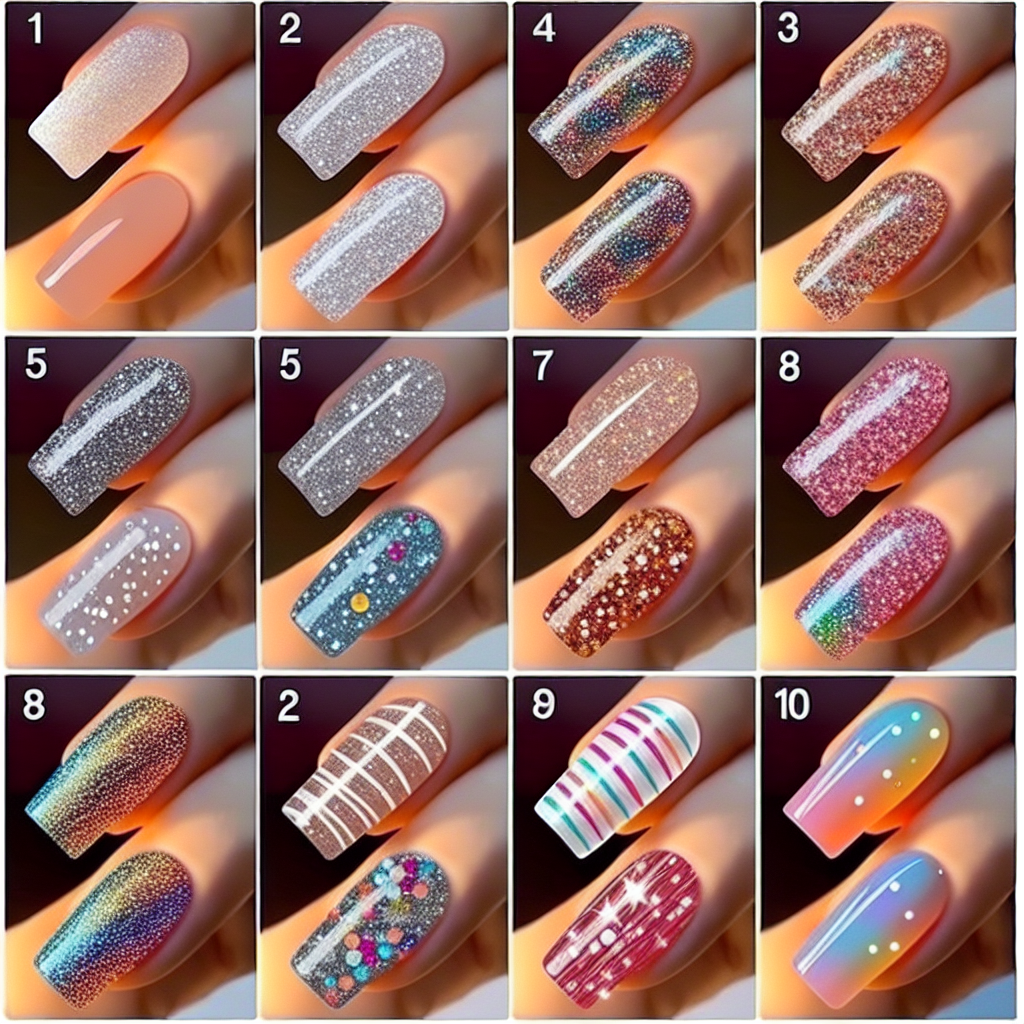 Top 10 Glitter Nail Art Ideas for Beginners